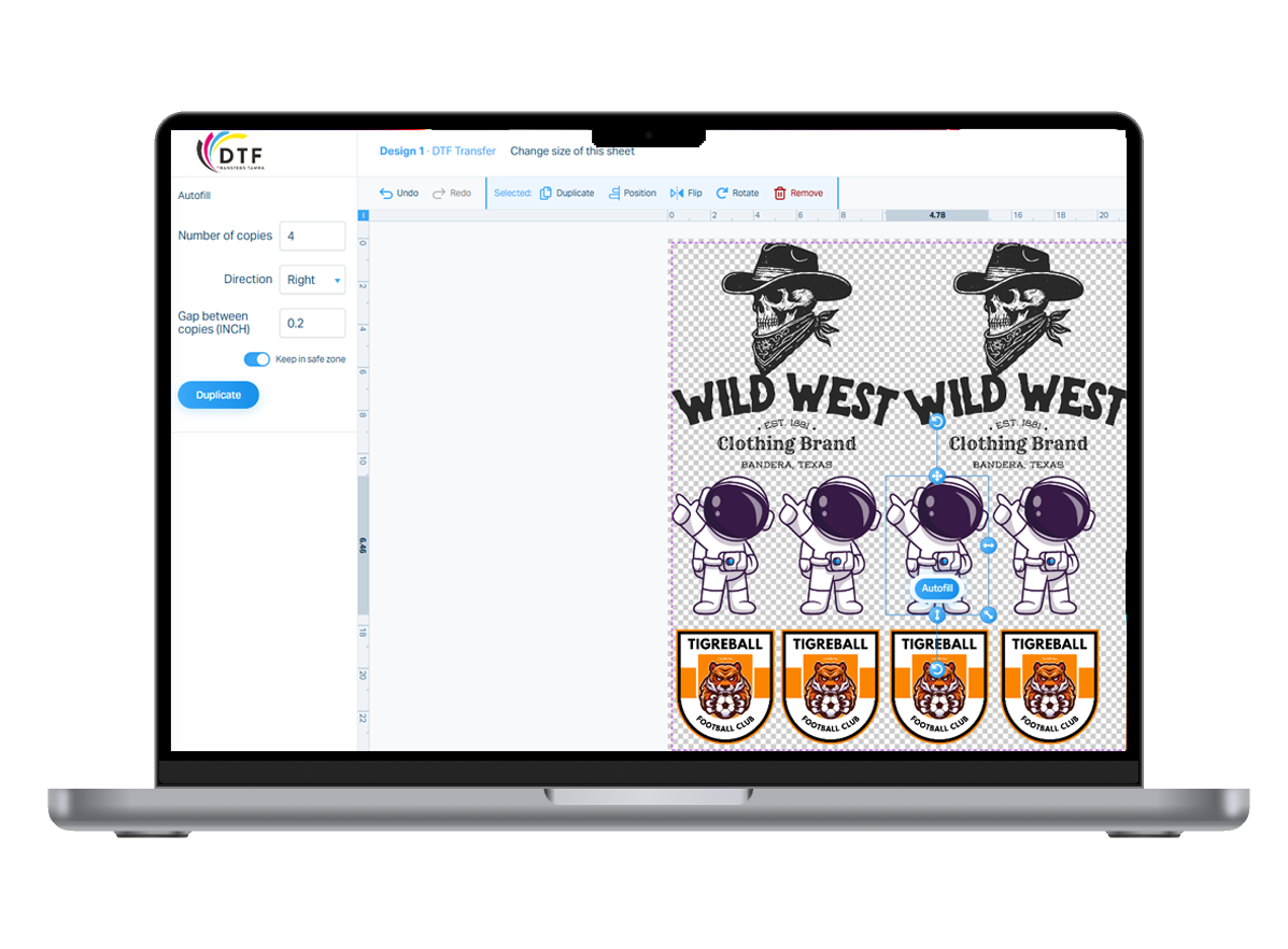DTF Gang Sheet Builder