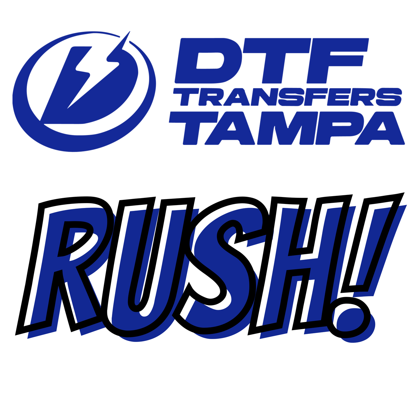 Add DTF Rush Order to your transfers to get them the same day printed.