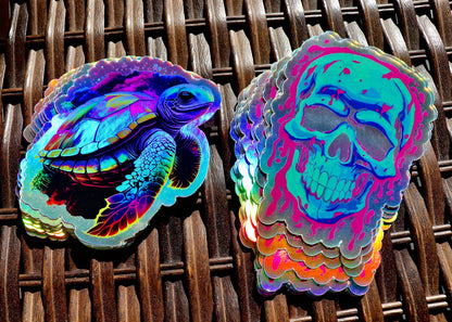 Rainbow Holographic Stickers