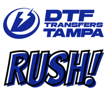 Add DTF Rush Order to your transfers to get them the same day printed.